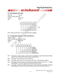 W83781G Datasheet Page 22