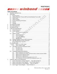 W83791G Datasheet Page 3