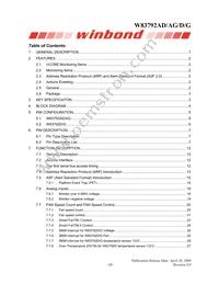 W83792G Datasheet Page 4