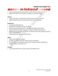 W83877TG Datasheet Page 10