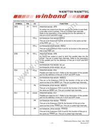 W83877TG Datasheet Page 18