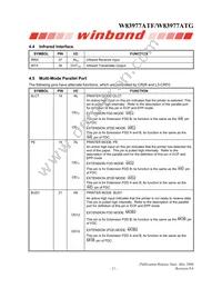 W83977ATG-AW Datasheet Page 19