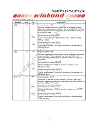 W83977ATG-AW Datasheet Page 20