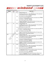 W83977ATG-AW Datasheet Page 22