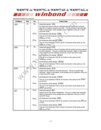 W83977G-A Datasheet Page 20