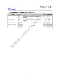 W83L351G Datasheet Page 11