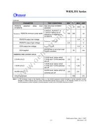 W83L351G Datasheet Page 14