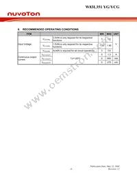 W83L351YCG TR Datasheet Page 12