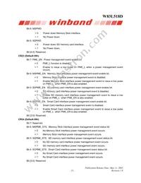 W83L518G Datasheet Page 15