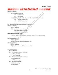 W83L518G Datasheet Page 17