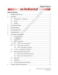 W83L771G Datasheet Page 3