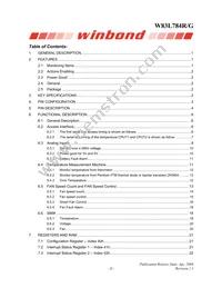 W83L784G Datasheet Page 3