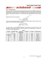 W83L784G Datasheet Page 19