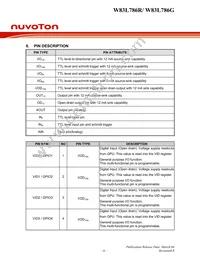 W83L786G Datasheet Page 11