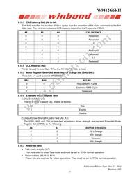 W9412G6KH-4 Datasheet Page 16