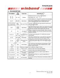 W9425G6EH-5 Datasheet Page 7