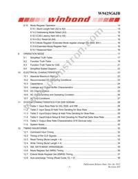 W9425G6JB-5I Datasheet Page 2