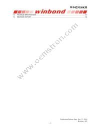 W9425G6KH-4 Datasheet Page 3