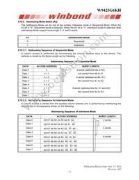 W9425G6KH-4 Datasheet Page 15