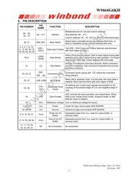 W9464G6KH-4 Datasheet Page 7