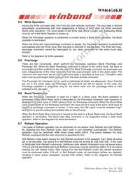 W9464G6KH-4 Datasheet Page 13