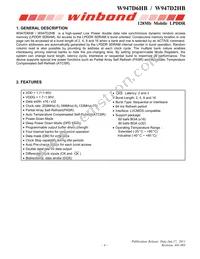 W947D2HBJX6E Datasheet Page 4