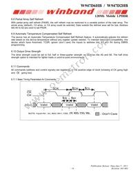 W947D2HBJX6E Datasheet Page 19