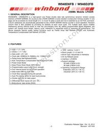 W948D6FBHX6I Datasheet Page 4
