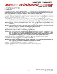 W948D6FBHX6I Datasheet Page 10
