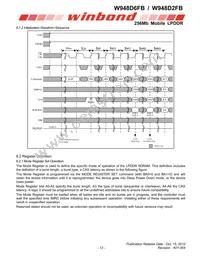 W948D6FBHX6I Datasheet Page 12