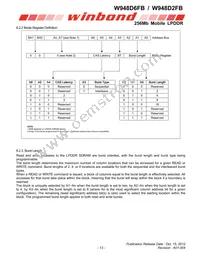W948D6FBHX6I Datasheet Page 13