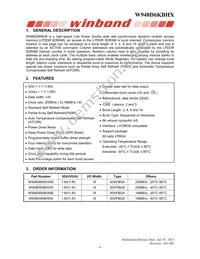 W948D6KBHX5I Datasheet Page 4