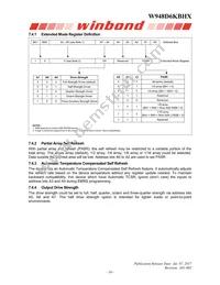 W948D6KBHX5I Datasheet Page 16