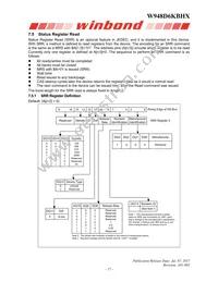 W948D6KBHX5I Datasheet Page 17