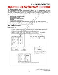 W94AD2KBJX5E Datasheet Page 18