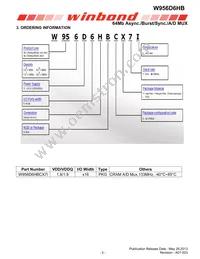 W956D6HBCX7I TR Datasheet Page 2