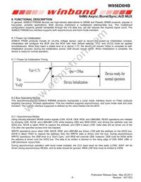 W956D6HBCX7I TR Datasheet Page 9