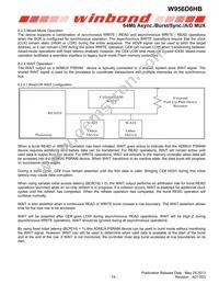 W956D6HBCX7I TR Datasheet Page 14
