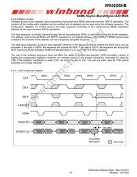 W956D6HBCX7I TR Datasheet Page 21