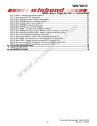 W967D6HBGX7I TR Datasheet Page 5