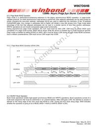 W967D6HBGX7I TR Datasheet Page 13
