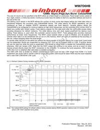 W967D6HBGX7I TR Datasheet Page 16