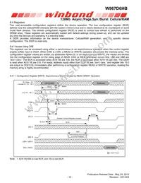 W967D6HBGX7I TR Datasheet Page 19