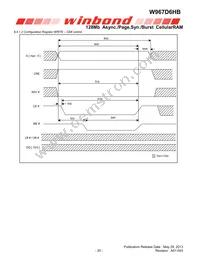W967D6HBGX7I TR Datasheet Page 20