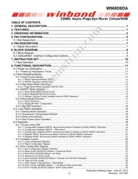 W968D6DAGX7I TR Datasheet Page 3