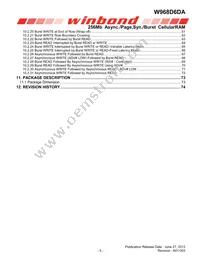 W968D6DAGX7I TR Datasheet Page 5