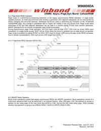 W968D6DAGX7I TR Datasheet Page 13
