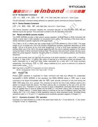 W9712G6KB25I Datasheet Page 23