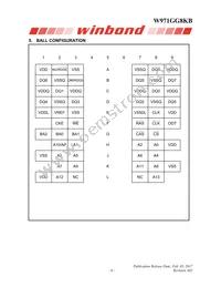 W971GG8KB25I TR Datasheet Page 6