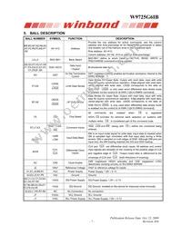 W9725G6IB-25 Datasheet Page 7